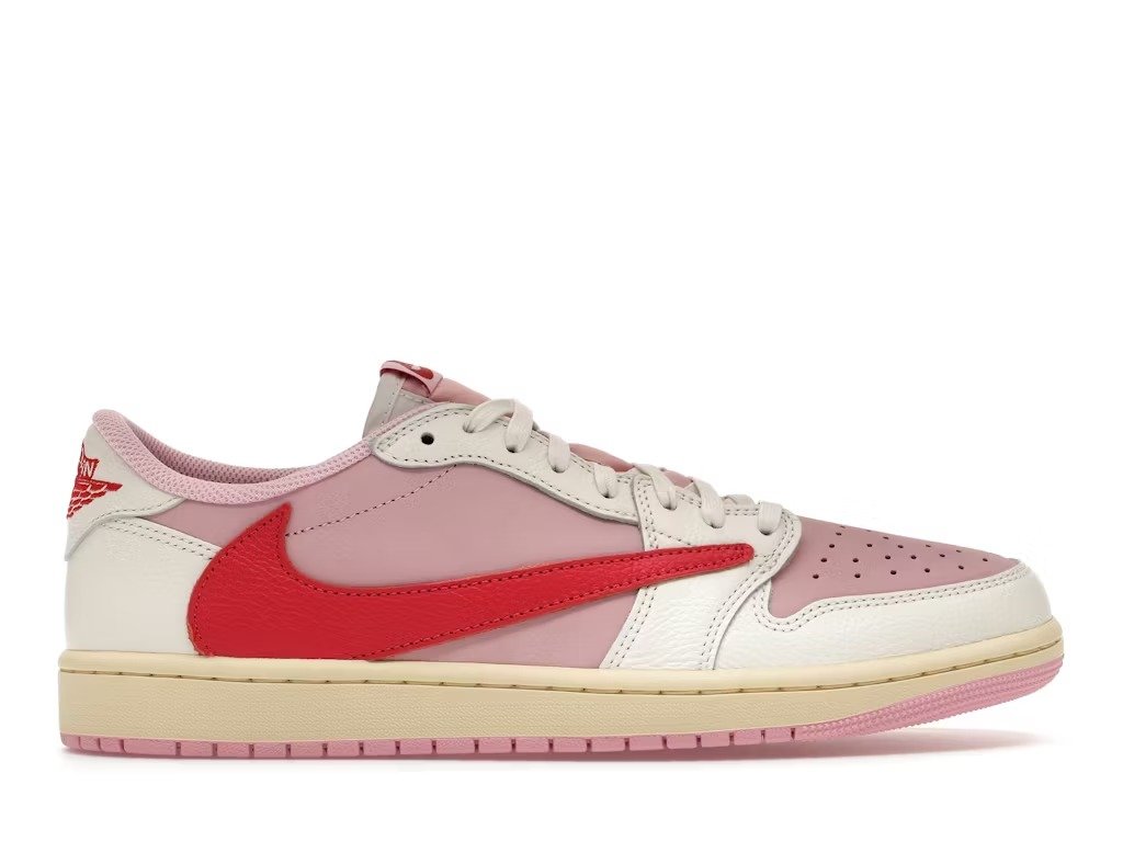 Travis Scott Jordan Air Jordan 1 Low OG SP Sail Tropical Pink IQ7604-101